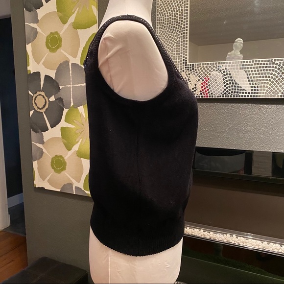 St John Evening Black Knit Tank - Picture 3 of 8